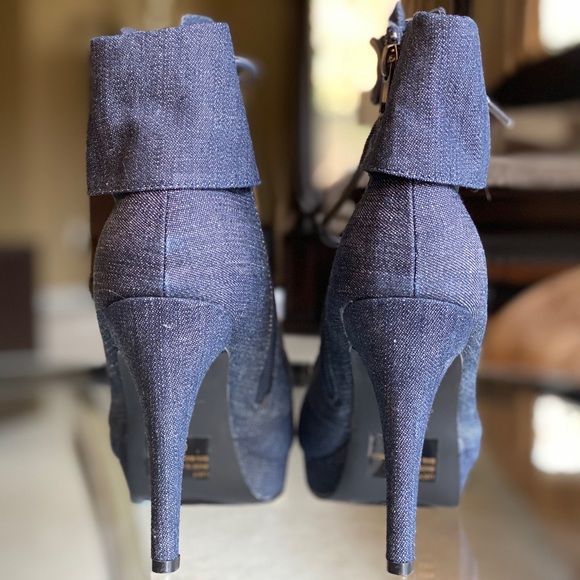 NEW Denim Jean Boots - Picture 5 of 7